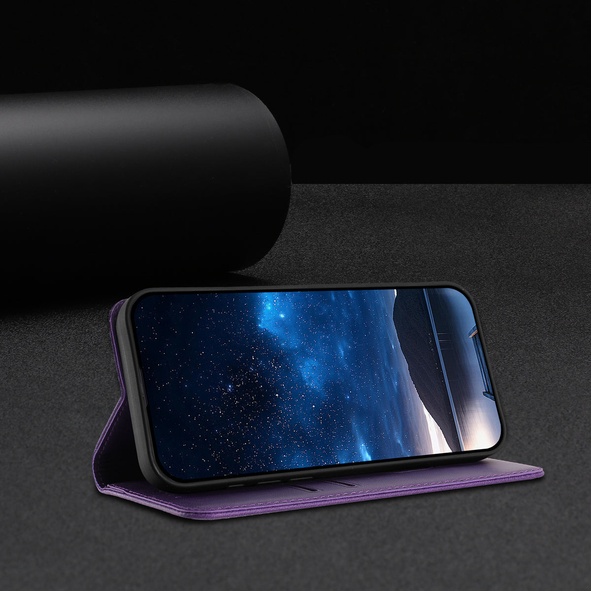 Samsung Galaxy S25 FE / Galaxy S26 FE Tulpan- och fjärilsmönster Magnetstängning PU-läder plånboksfodral
