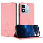 Xiaomi Redmi Note 17 5G (Global) / Xiaomi Redmi Note 17 (Indien/Kina) 5G / Xiaomi Redmi Note 17 4G (Global) Tulpan- och fjärilsmönster Magnetisk stängning PU-läder plånboksfodral