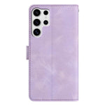 Samsung Galaxy S26 Ultra Plånboksfodral med 8 kortfack, tryckt fjärilsmönster, PU-läderfodral med handledsrem