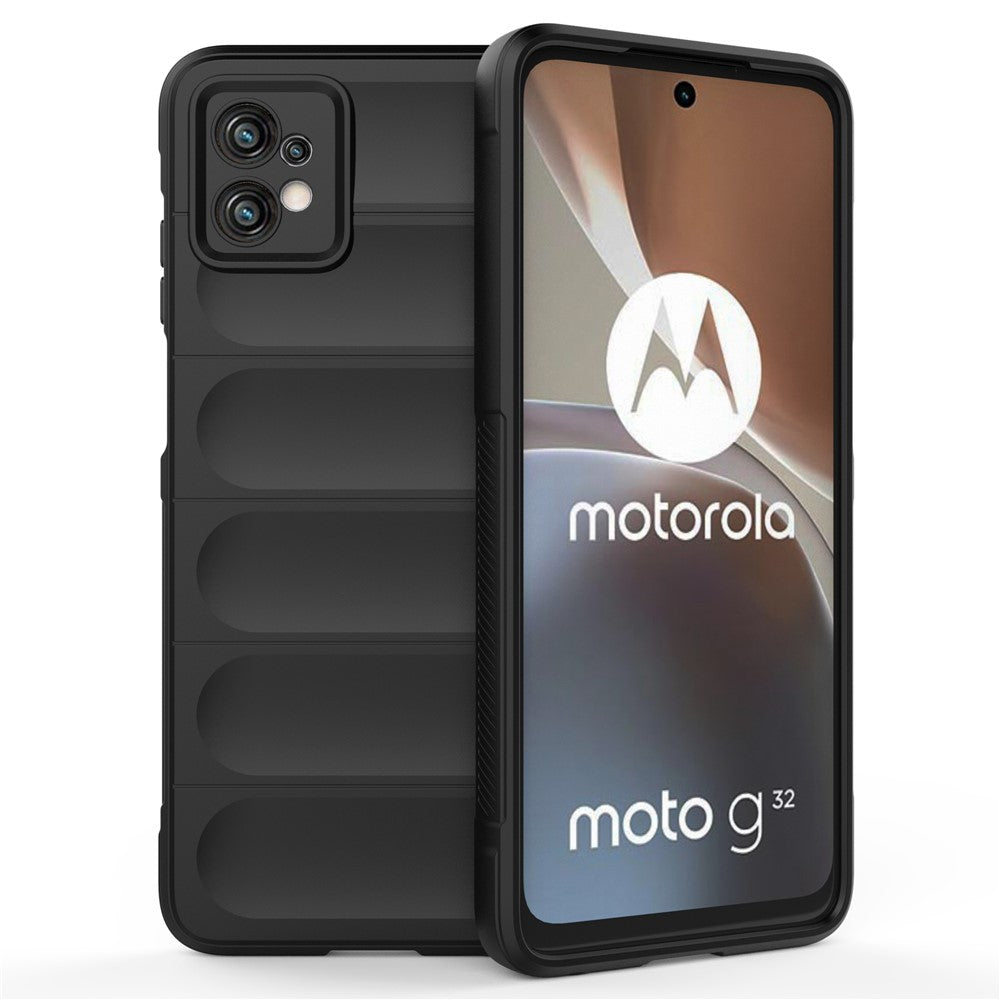 Til Motorola Moto G32 4G Robust bagcover Fleksibelt TPU Anti-ridse Beskyttelsescover