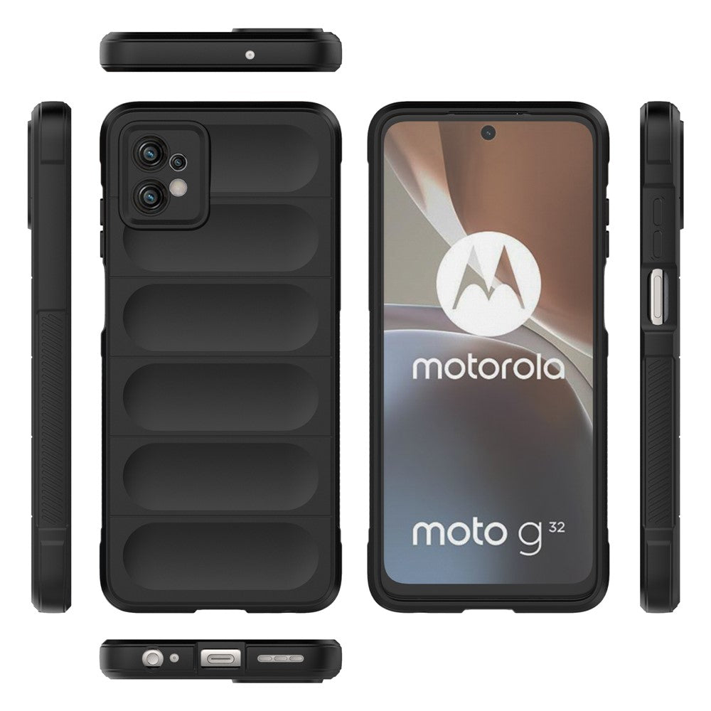 Til Motorola Moto G32 4G Robust bagcover Fleksibelt TPU Anti-ridse Beskyttelsescover