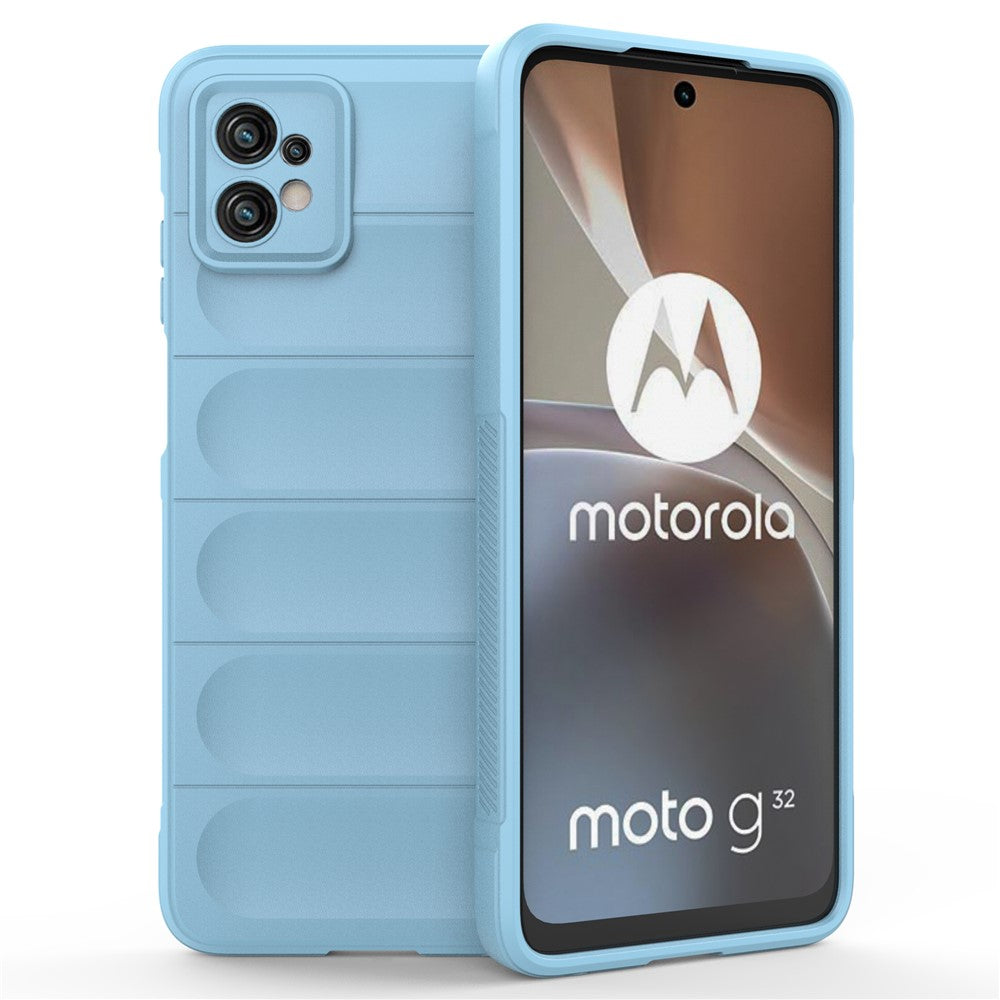 Til Motorola Moto G32 4G Robust bagcover Fleksibelt TPU Anti-ridse Beskyttelsescover