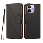 For Xiaomi Redmi Note 17 Pro 5G Case Diamond Stitch PU Leather Wallet Flip Phone Cover with Wrist Strap