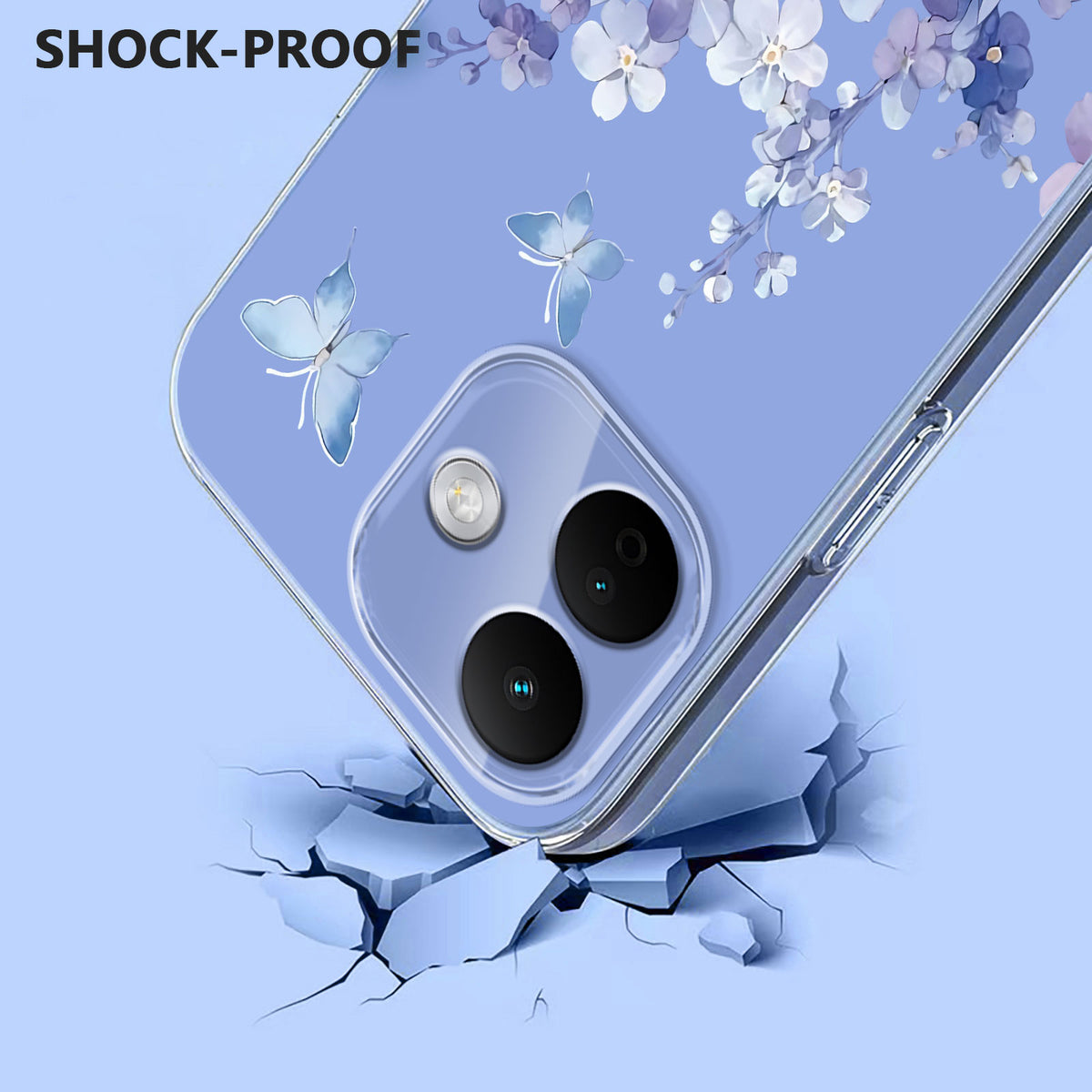 For Xiaomi Redmi Note 17 Pro+ 5G / Xiaomi Redmi Note 17 Pro Max 5G / Xiaomi Redmi Note 17 Pro 5G Case Butterfly Floral Pattern Printing TPU Phone Back Cover