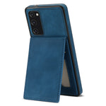 Back Cover for Samsung Galaxy S20 FE 4G / 5G / FE 2022 / S20 Lite, Solid Color Kickstand Phone Case RFID Blocking Multiple Card Slots Vertical Flip PU Leather Coated TPU Shell