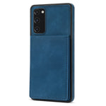 Back Cover for Samsung Galaxy S20 FE 4G / 5G / FE 2022 / S20 Lite, Solid Color Kickstand Phone Case RFID Blocking Multiple Card Slots Vertical Flip PU Leather Coated TPU Shell
