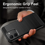 For Xiaomi Redmi Note 17 Pro Max 5G / Note 17 Pro+ 5G TPU Case Protective Phone Cover Carbon Fiber Texture Brushed