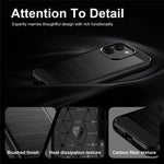For Xiaomi Redmi Note 17 Pro Max 5G / Note 17 Pro+ 5G TPU Case Protective Phone Cover Carbon Fiber Texture Brushed