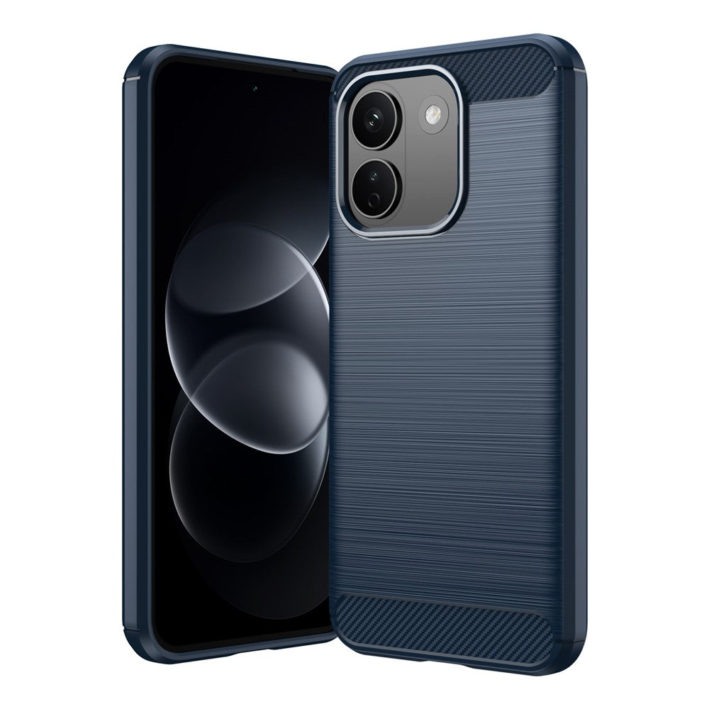 For Xiaomi Redmi Note 17 Pro Max 5G / Note 17 Pro+ 5G TPU Case Protective Phone Cover Carbon Fiber Texture Brushed