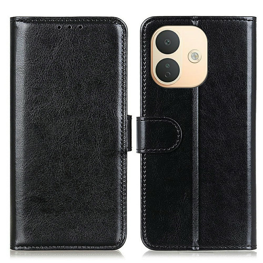 For Xiaomi Redmi Note 17 Pro 5G Case Crazy Horse Texture PU Leather Phone Stand Cover
