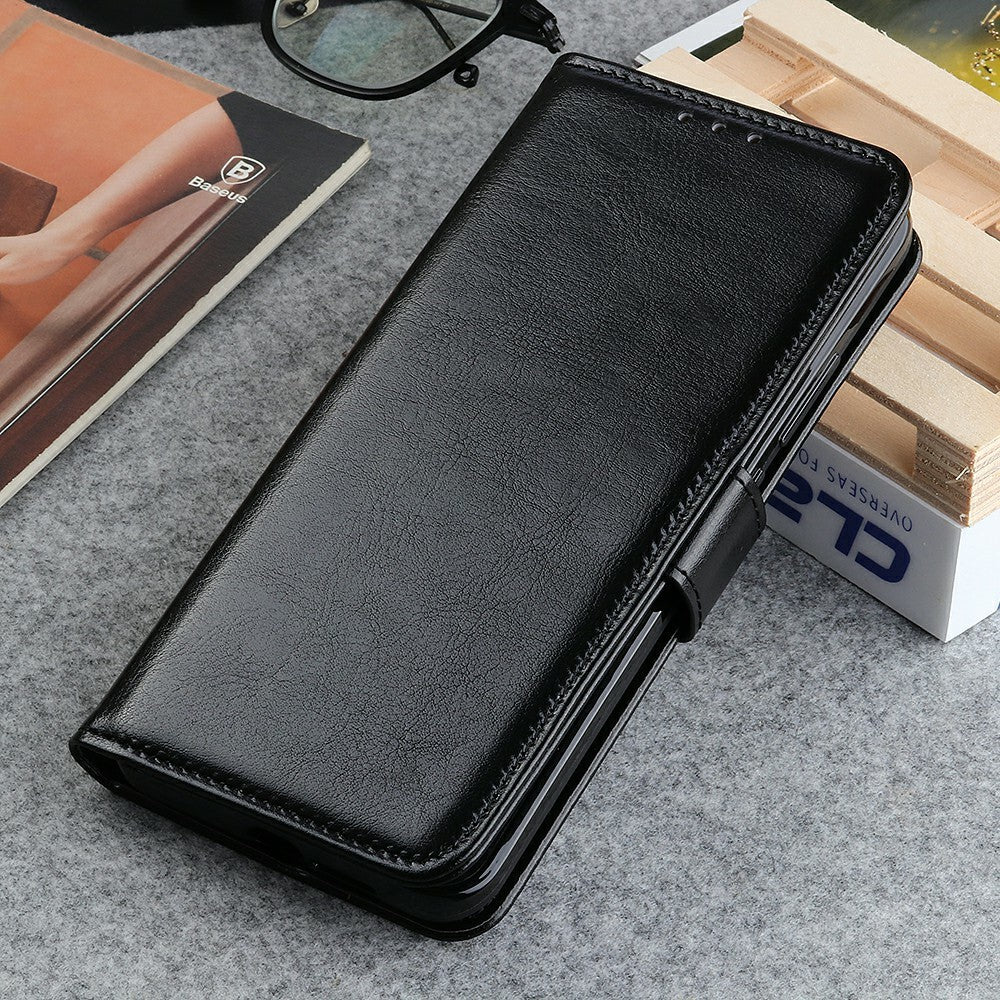 Xiaomi Redmi Note 17 Pro Max 5G-skal Crazy Horse Texture PU-läder Mobilskal