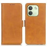 For Xiaomi Redmi Note 17 Pro Max 5G Case Stand Cowhide Texture PU Leather Phone Cover