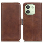 For Xiaomi Redmi Note 17 Pro Max 5G Case Stand Cowhide Texture PU Leather Phone Cover