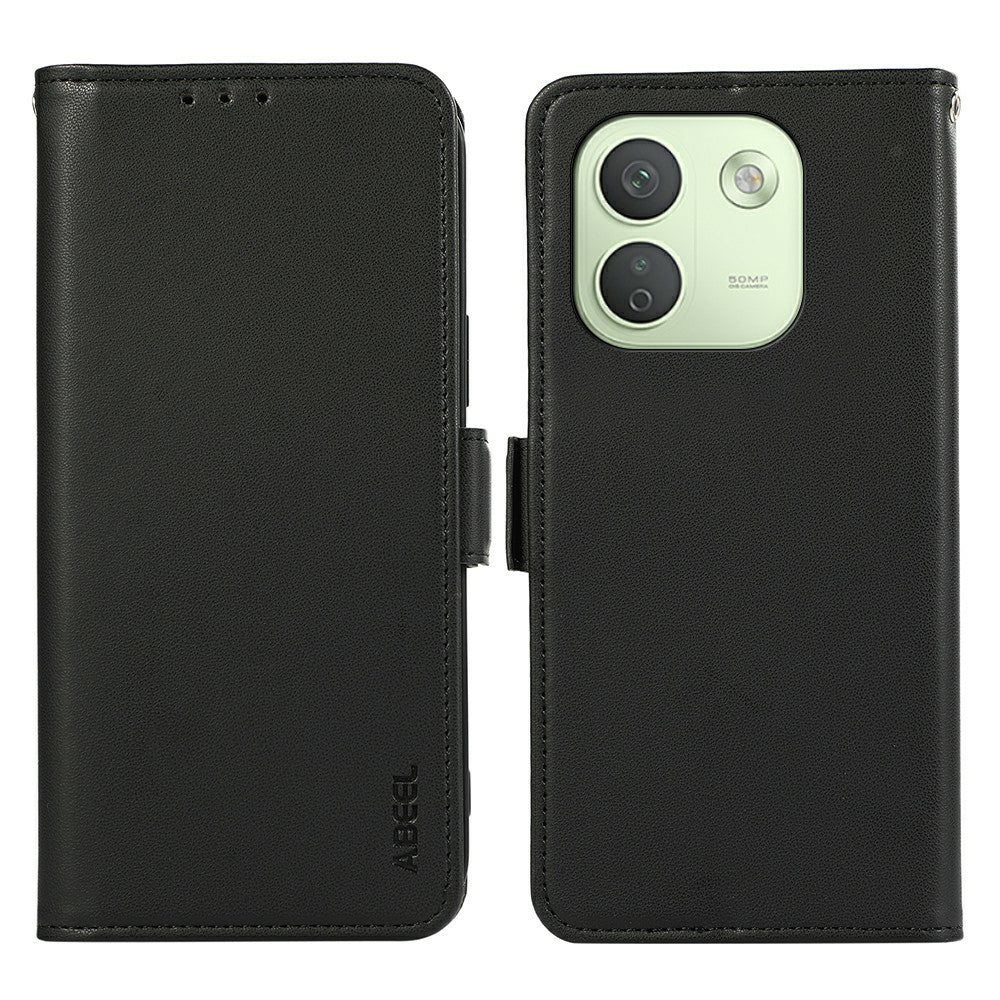 ABEEL For Xiaomi Redmi Note 17 Pro Max 5G Case Leather Phone Cover with RFID Blocking Wallet