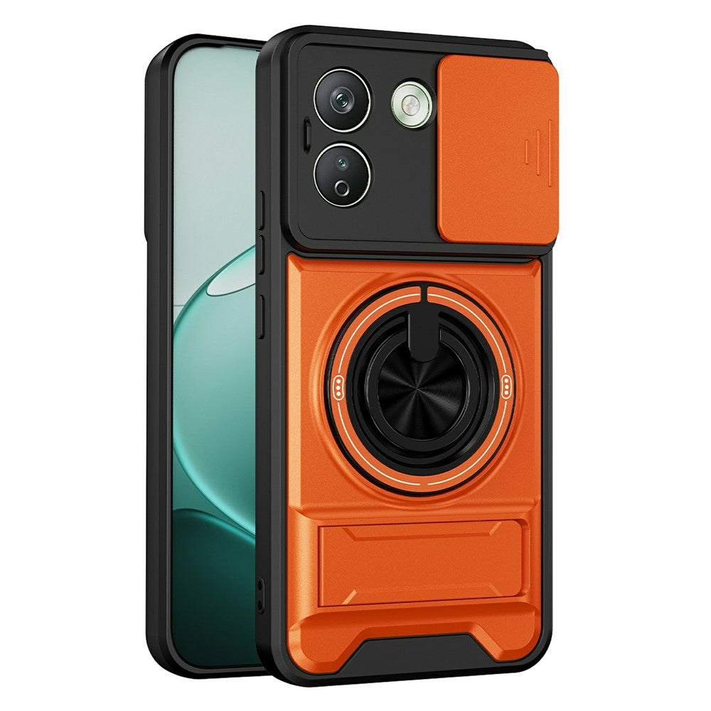 Xiaomi Redmi Note 17 Pro Max 5G Magnetiskt Skal Ringhållare Vikbart Stöd TPU PC mobilskal med Kameralinsreglage