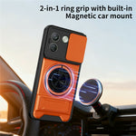 Xiaomi Redmi Note 17 Pro Max 5G Magnetiskt Skal Ringhållare Vikbart Stöd TPU PC mobilskal med Kameralinsreglage