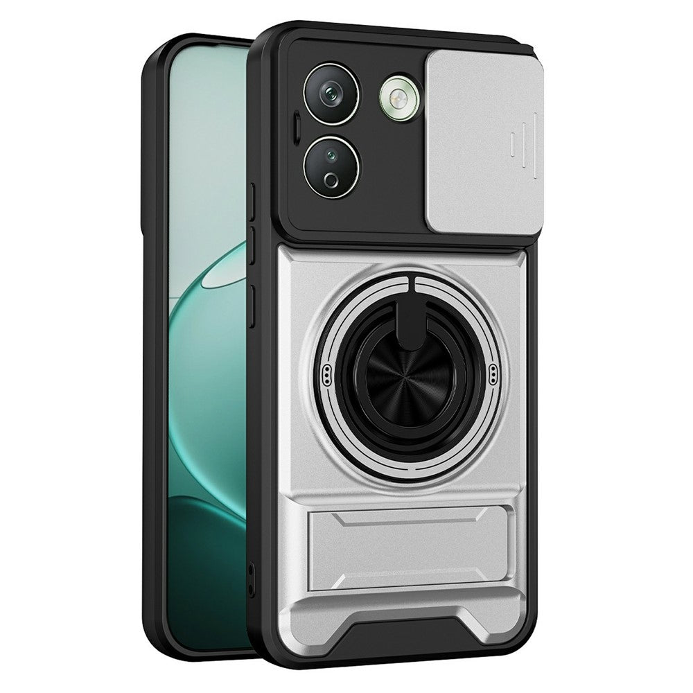 Xiaomi Redmi Note 17 Pro Max 5G Magnetiskt Skal Ringhållare Vikbart Stöd TPU PC mobilskal med Kameralinsreglage