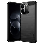 MOFI-bagside til Xiaomi Poco X8 Power 5G / Redmi Note 17 Pro Max 5G / Redmi Note 17 Pro+ 5G med børstet tekstur og kulfiber, blødt TPU-cover