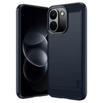 MOFI-bagside til Xiaomi Poco X8 Power 5G / Redmi Note 17 Pro Max 5G / Redmi Note 17 Pro+ 5G med børstet tekstur og kulfiber, blødt TPU-cover