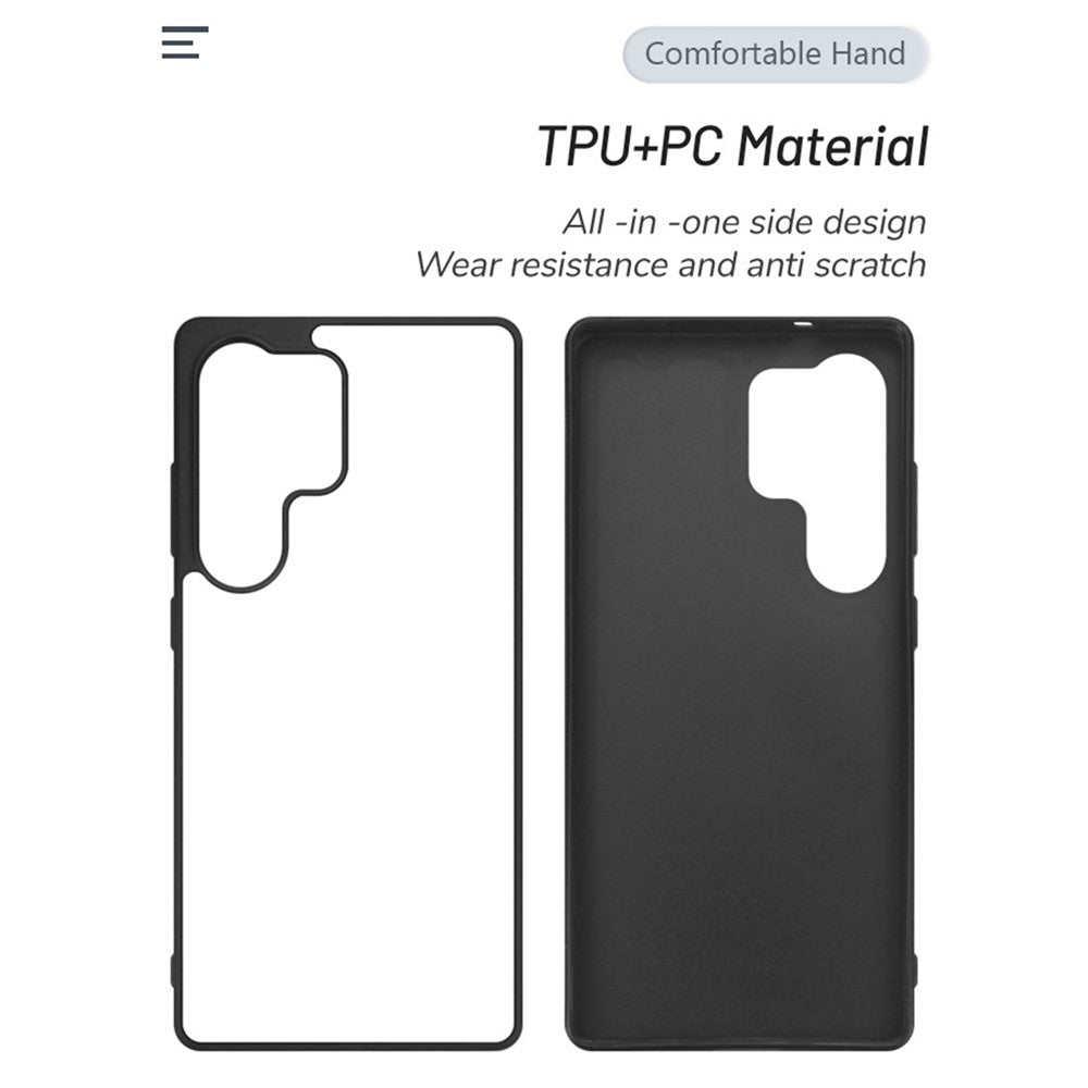 10 stk. sublimationsetuier til Samsung Galaxy S26 Ultra, 2D TPU + PC-magnetisk bagside med understøttelse af varmeoverførselstryk