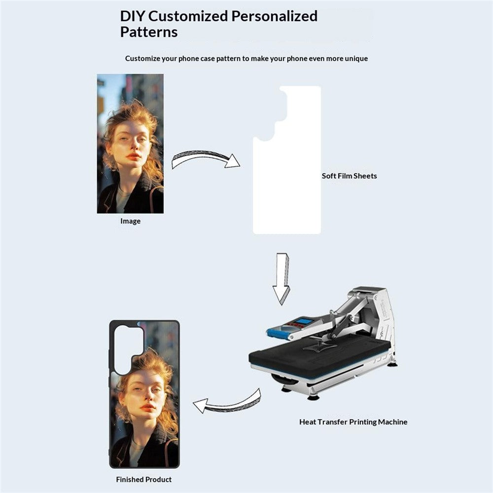 10 stk. sublimationsetuier til Samsung Galaxy S26 Ultra, 2D TPU + PC-magnetisk bagside med understøttelse af varmeoverførselstryk