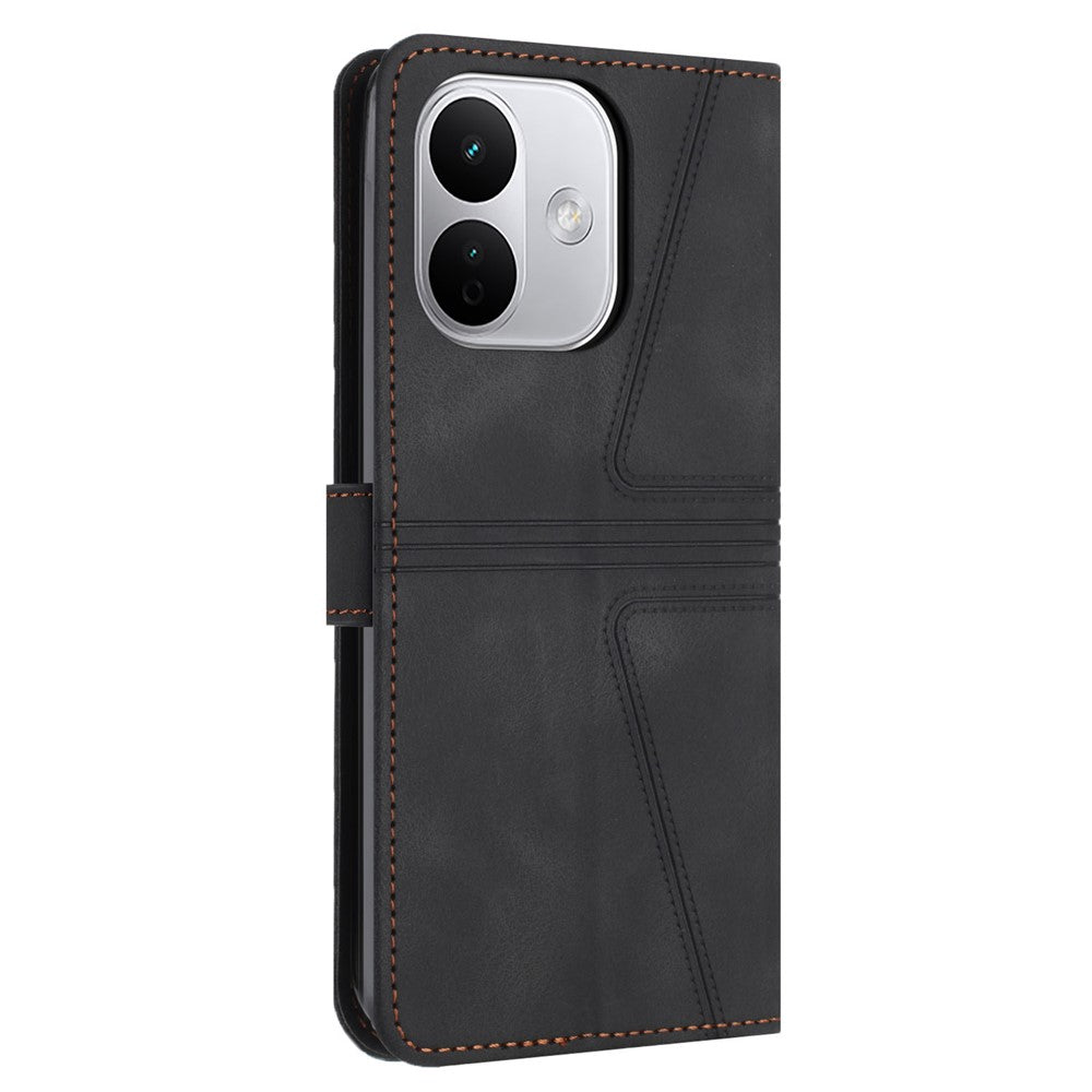 Phone Case for Xiaomi Redmi Note 17 Pro 5G / Note 17 Pro+ 5G / Note 17 Pro Max 5G , Triangle Imprinted Anti-Scratch PU Leather Wallet Cover