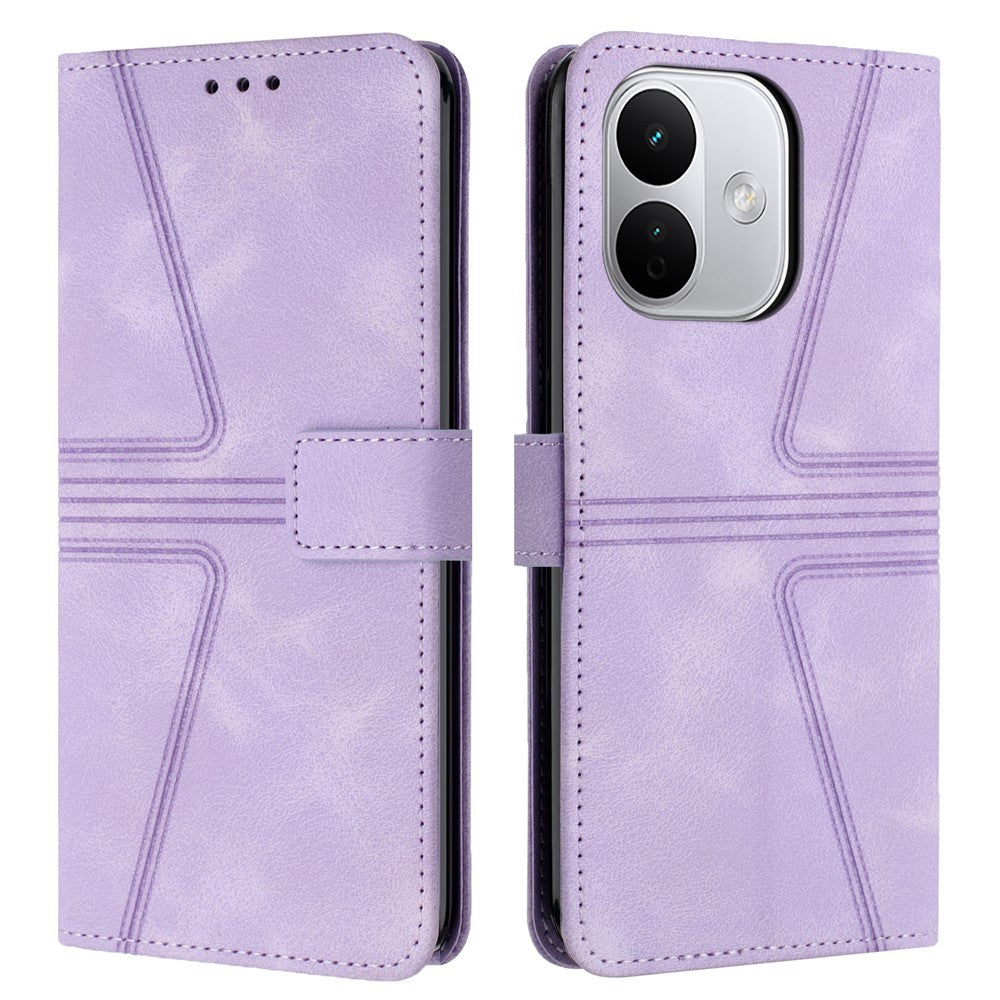 Phone Case for Xiaomi Redmi Note 17 Pro 5G / Note 17 Pro+ 5G / Note 17 Pro Max 5G , Triangle Imprinted Anti-Scratch PU Leather Wallet Cover