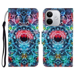 Skyddsfodral för Xiaomi Redmi Note 17 Pro 5G / Note 17 Pro+ 5G / Note 17 Pro Max 5G, mönstertryckt läderfodral med handledsrem
