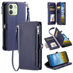 For Xiaomi Redmi Note 17 Pro Max 5G  /  17 Pro 5G Case TPU + PU Leather Wallet Phone Cover with Wrist Strap
