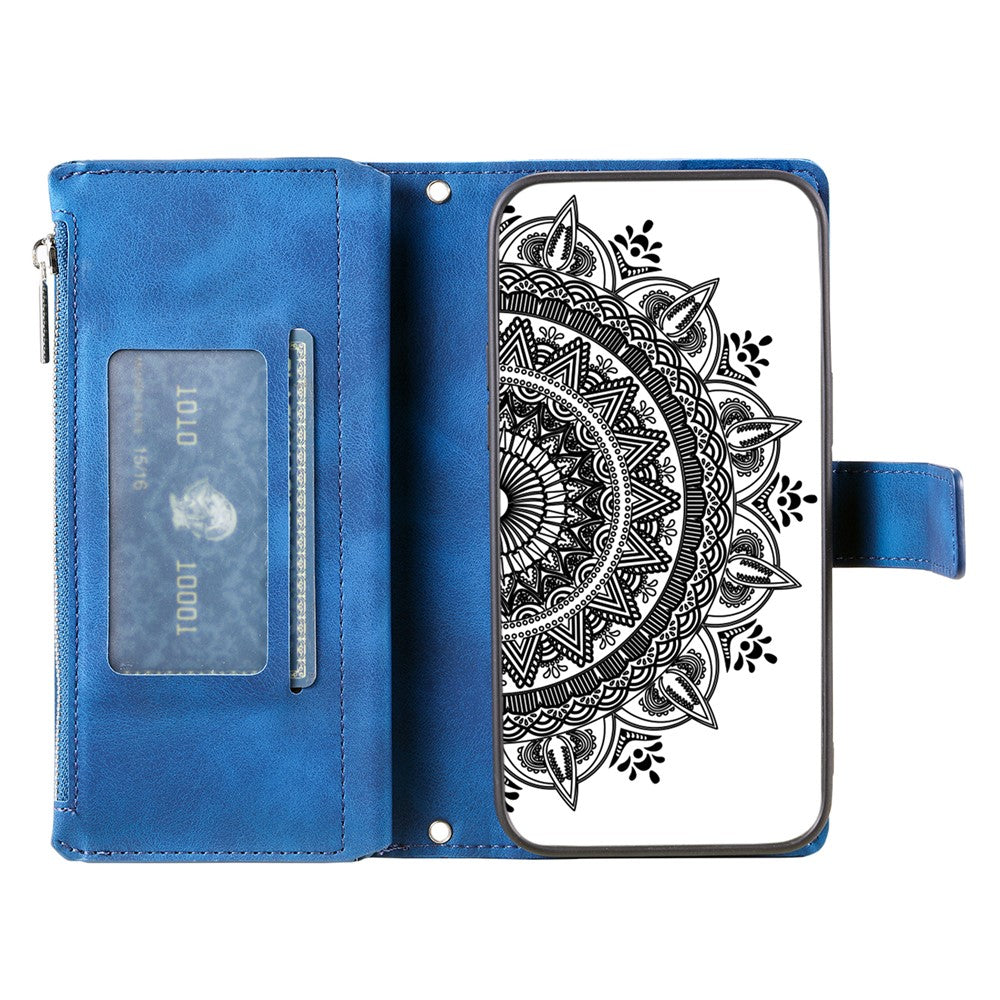 Xiaomi Redmi Note 17 Pro Max 5G / 17 Pro 5G Plånboksfodral Mandala Blommönster PU-läder mobilskal med Handledsrem