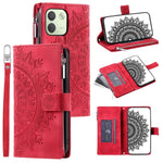 Xiaomi Redmi Note 17 Pro Max 5G / 17 Pro 5G Plånboksfodral Mandala Blommönster PU-läder mobilskal med Handledsrem