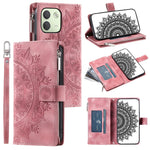 Xiaomi Redmi Note 17 Pro Max 5G / 17 Pro 5G Plånboksfodral Mandala Blommönster PU-läder mobilskal med Handledsrem