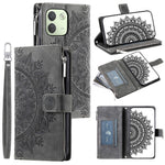 Xiaomi Redmi Note 17 Pro Max 5G / 17 Pro 5G Plånboksfodral Mandala Blommönster PU-läder mobilskal med Handledsrem