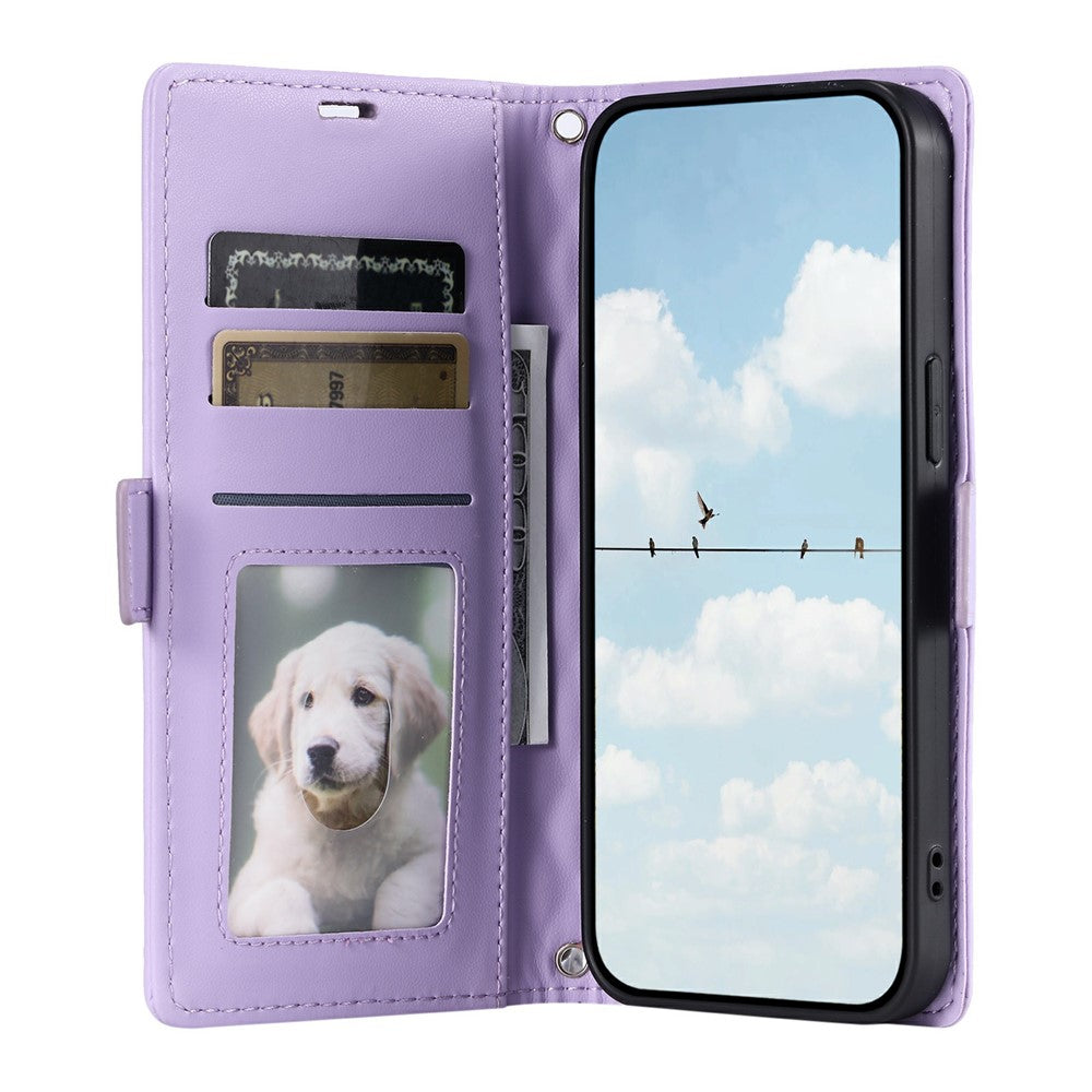 Xiaomi Redmi Note 17 Pro Max 5G / Redmi Note 17 Pro 5G Läderfodral Rombstruktur Plånboksfodral med Stativ och Handledsrem