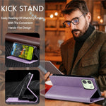 TTUDRCH Style 007 För Xiaomi Redmi Note 17 Pro Max 5G / 17 Pro 5G Läderfodral RFID-blockerande plånboksfodral med stativ