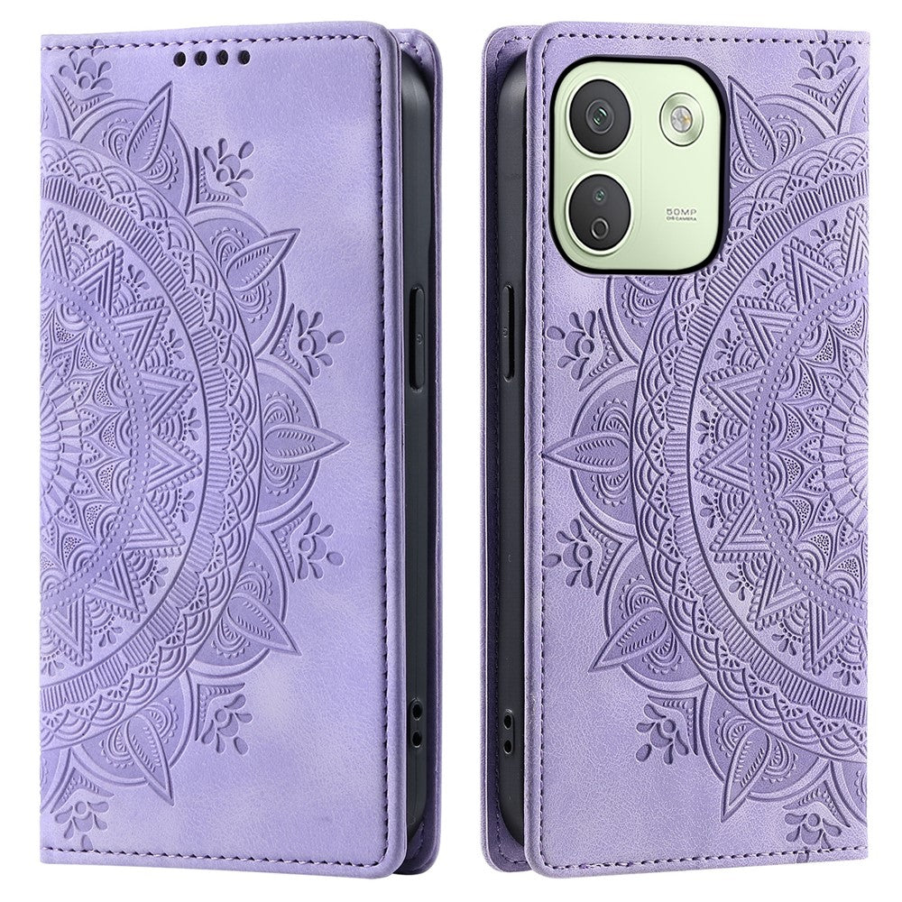 Xiaomi Redmi Note 17 Pro Max 5G / 17 Pro 5G mobilskal magnetiskt stängande lädermobilskal mönster präglat