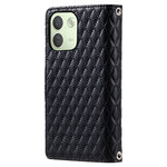 Mobilcover til Xiaomi Redmi Note 17 Pro Max 5G / 17 Pro 5G med lynlåslomme, glitter, lædercover og håndledsrem