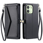 For Xiaomi Redmi Note 17 Pro Max 5G  /  17 Pro 5G Leather Case with Wrist Strap Wallet Stand Phone Cover