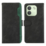 ABEEL För Xiaomi Redmi Note 17 Pro Max 5G / 17 Pro+ 5G Skal Färgskarvning Läder Flip mobilskal RFID-blockering