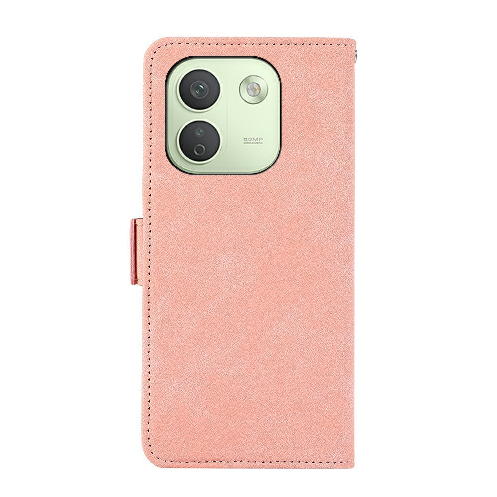 ABEEL För Xiaomi Redmi Note 17 Pro Max 5G / 17 Pro+ 5G Skal PU Läder Folio Stativ View RFID Blockerande mobilskal