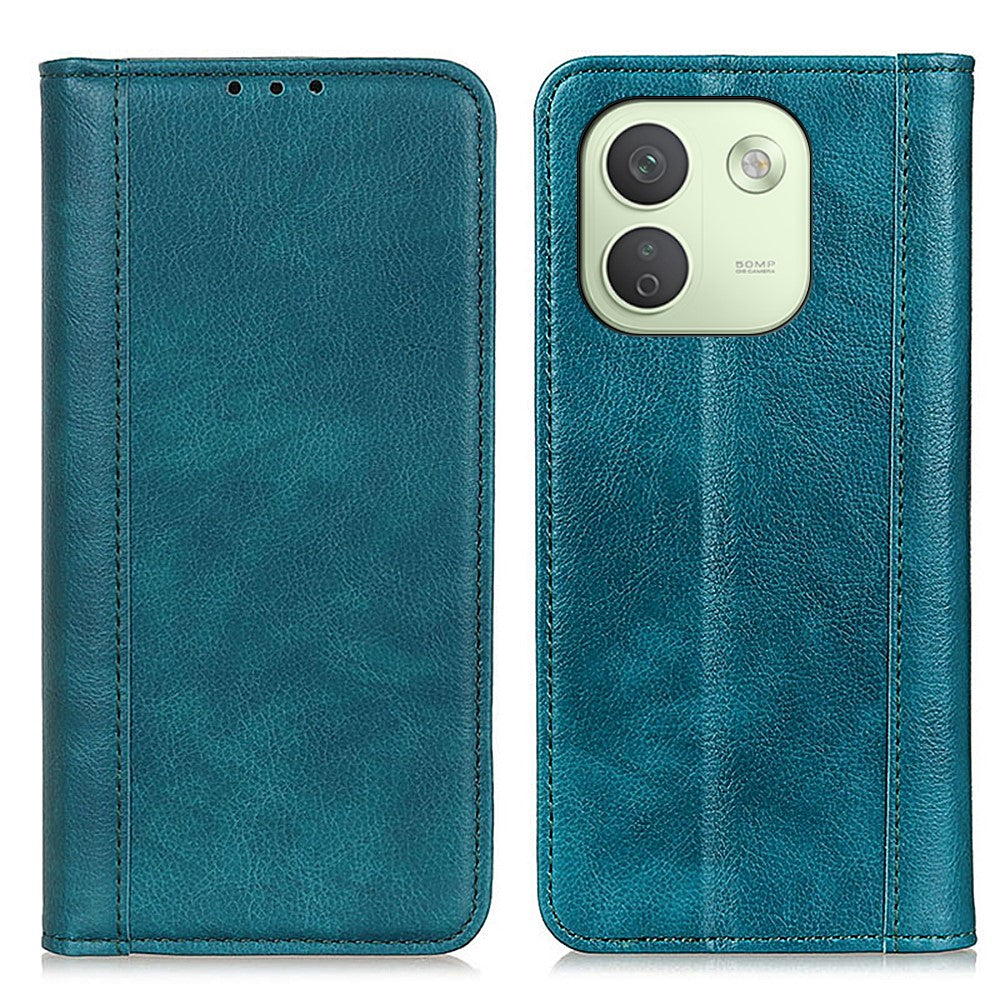 Xiaomi Redmi Note 17 Pro Max 5G / 17 Pro+ 5G Stativskal Splitläder Litchitextur Plånboksfodral