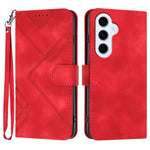 Samsung Galaxy S25 FE / Galaxy S26 FE Plånboksfodral i PU-läder med rem och tryck