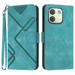 For Xiaomi Redmi Note 17 Pro Max 5G / Xiaomi Redmi Note 17 Pro+ 5G Wallet Case Line Imprinted PU Leather Phone Cover with Strap