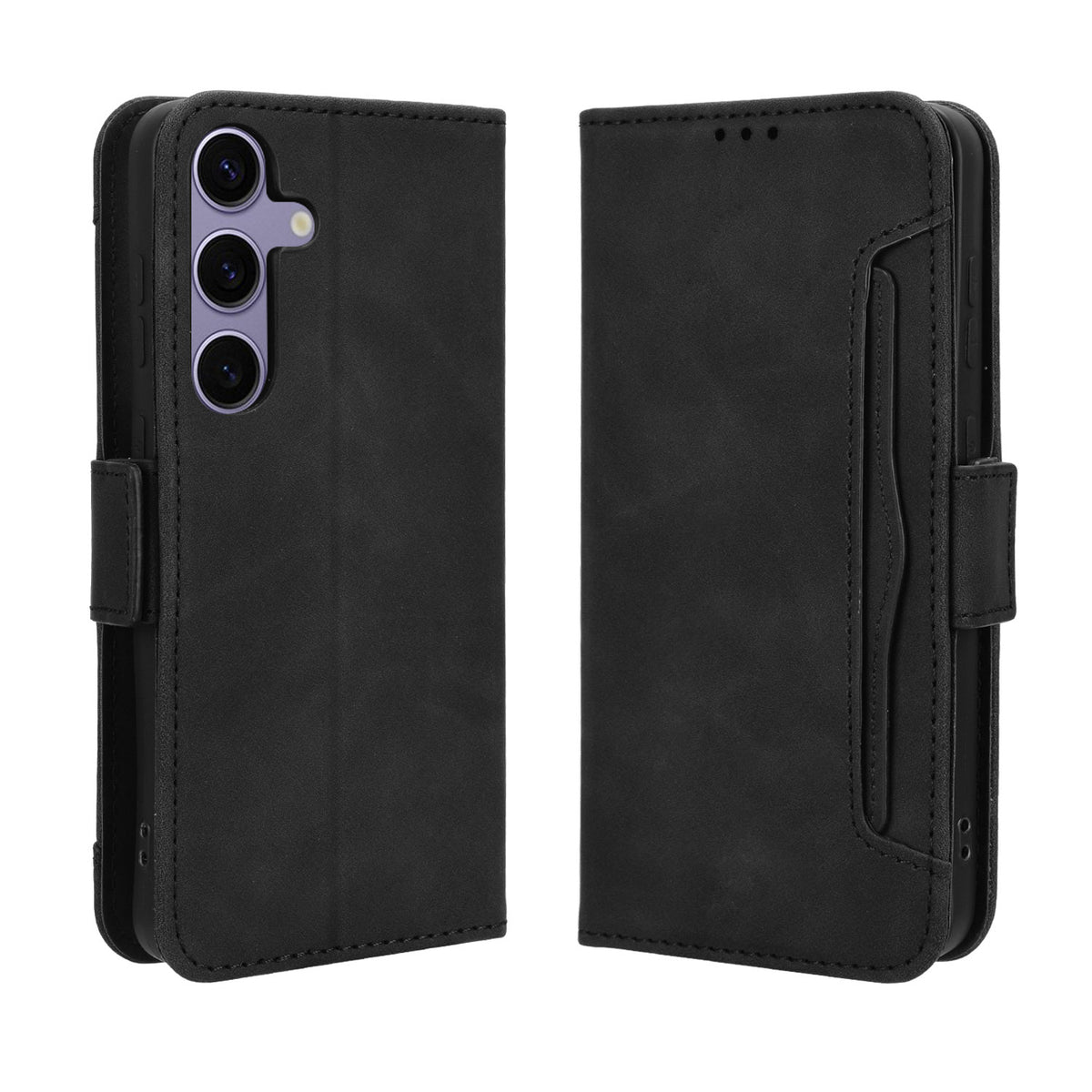 Läderfodral till Samsung Galaxy S26 FE med plånbok och flera kortfack
