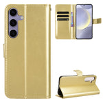 Samsung Galaxy S26 FE PU-läderskal med rem Crazy Horse-textur plånboksfodral