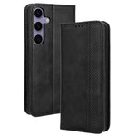 Läderfodral till Samsung Galaxy S26 FE med plånboksfodral och retrotextur.