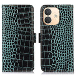 For Xiaomi Redmi Note 17 Pro 5G Case RFID Blocking Wallet Crocodile Texture Genuine Cow Leather Phone Cover