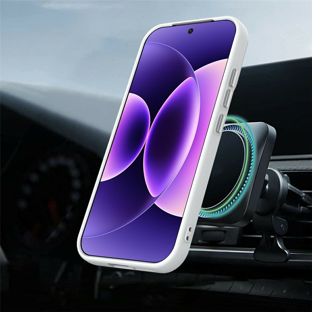 For Xiaomi 17 Pro Max Magnetic Case Rotating Ring Kickstand TPU + PC Back Cover