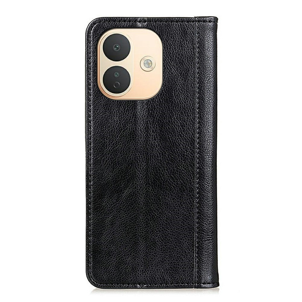 For Xiaomi Redmi Note 17 Pro 5G Stand Case Split Leather Litchi Texture Wallet Phone Cover