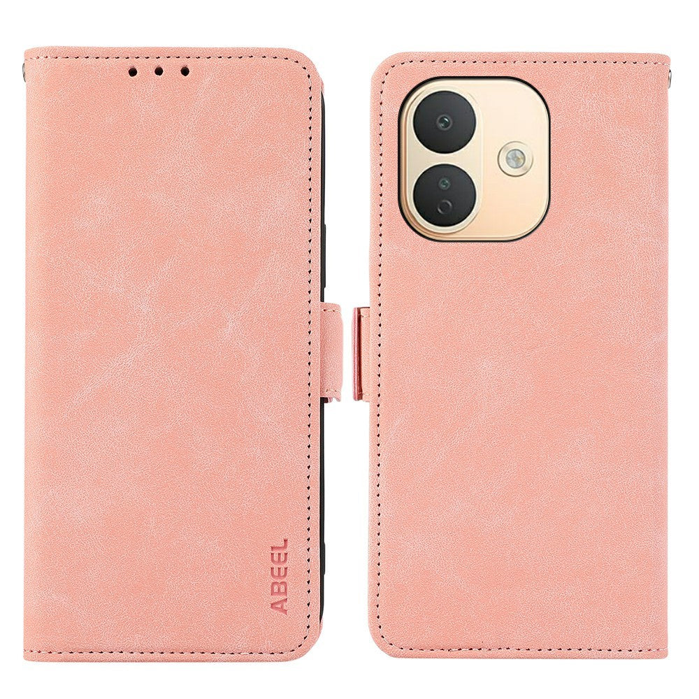 ABEEL For Xiaomi Redmi Note 17 Pro 5G Case PU Leather Folio Stand View RFID Blocking Phone Cover